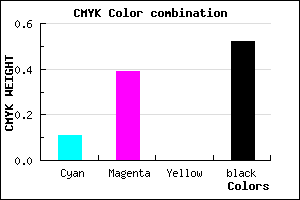 #6D4B7B color CMYK mixer