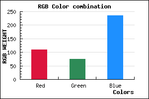 rgb background color #6D4BEB mixer