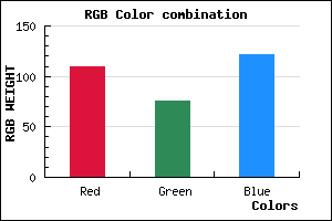 rgb background color #6D4C79 mixer