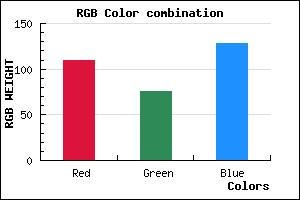 rgb background color #6D4C80 mixer