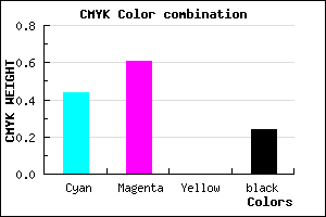 #6D4CC3 color CMYK mixer