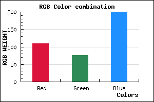 rgb background color #6D4CC8 mixer
