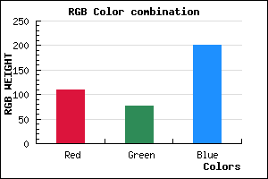 rgb background color #6D4CC9 mixer