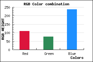 rgb background color #6D4CEE mixer