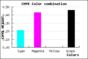 #6D4E8A color CMYK mixer