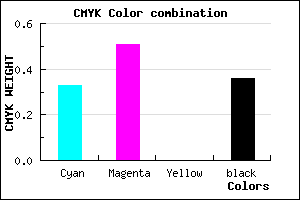 #6D50A3 color CMYK mixer