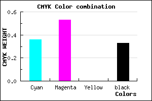 #6D50AB color CMYK mixer