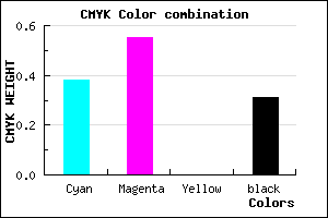 #6D50B0 color CMYK mixer