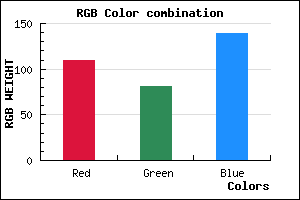 rgb background color #6D518B mixer