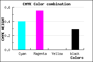 #6D51B5 color CMYK mixer