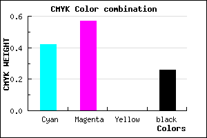 #6D51BD color CMYK mixer