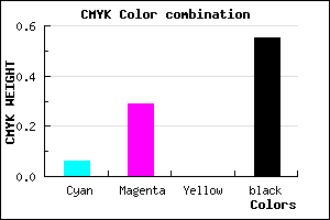 #6D5274 color CMYK mixer