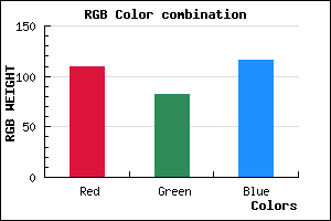 rgb background color #6D5274 mixer