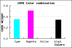 #6D52A8 color CMYK mixer