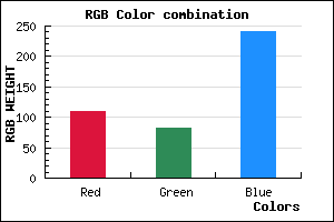 rgb background color #6D52F0 mixer