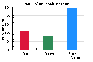 rgb background color #6D52F5 mixer