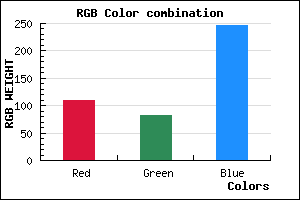 rgb background color #6D52F6 mixer