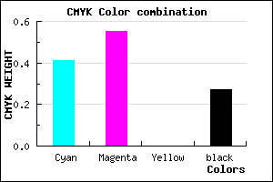#6D53BA color CMYK mixer