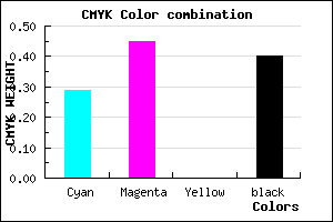 #6D549A color CMYK mixer