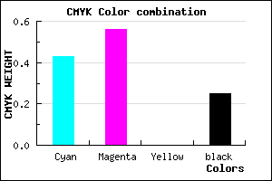 #6D54BE color CMYK mixer
