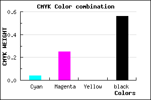 #6D5571 color CMYK mixer