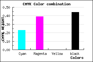 #6D568E color CMYK mixer