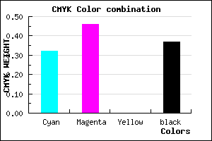 #6D56A0 color CMYK mixer