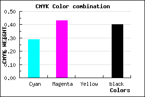 #6D5799 color CMYK mixer