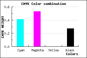 #6D57B9 color CMYK mixer