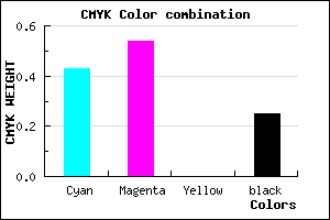 #6D57BE color CMYK mixer