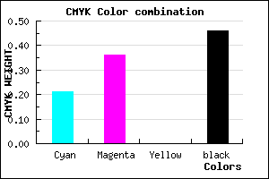#6D588A color CMYK mixer