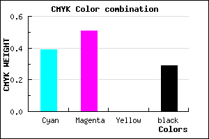 #6D58B4 color CMYK mixer