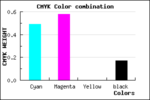 #6D58D4 color CMYK mixer
