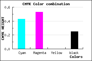 #6D59BF color CMYK mixer