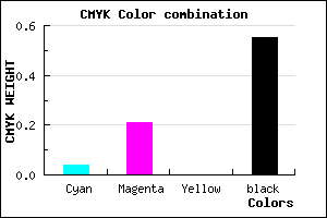 #6D5A72 color CMYK mixer