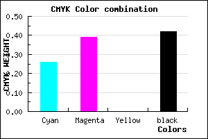 #6D5A93 color CMYK mixer