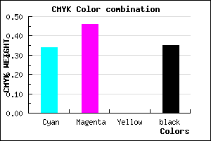 #6D5AA6 color CMYK mixer