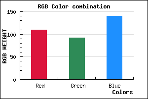 rgb background color #6D5C8C mixer