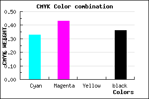 #6D5DA3 color CMYK mixer
