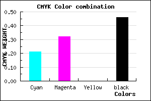 #6D5E8A color CMYK mixer