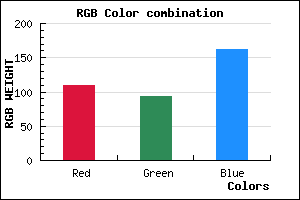 rgb background color #6D5EA2 mixer
