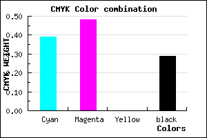 #6D5EB4 color CMYK mixer