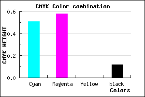 #6D5EE0 color CMYK mixer