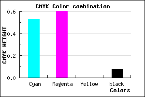 #6D5EEA color CMYK mixer
