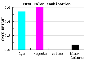#6D5EED color CMYK mixer