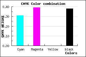 #6D5F9D color CMYK mixer