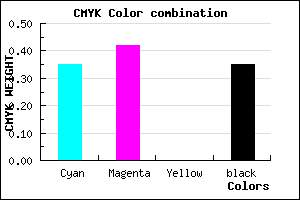 #6D61A7 color CMYK mixer