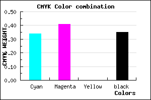 #6D62A6 color CMYK mixer