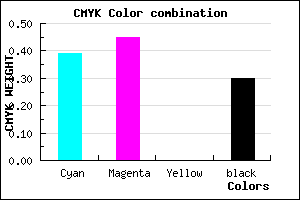 #6D62B2 color CMYK mixer