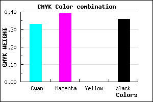 #6D63A3 color CMYK mixer
